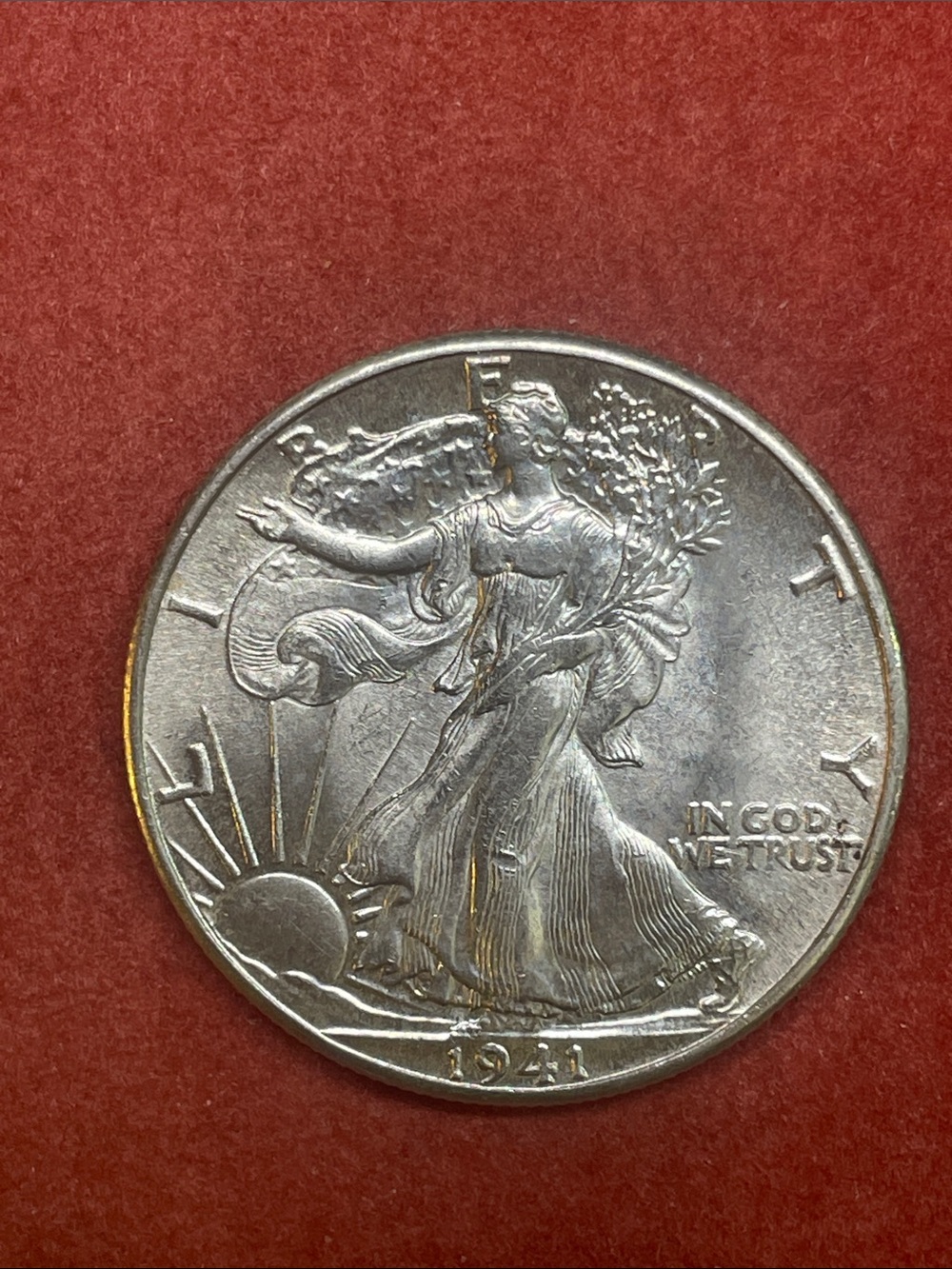 1941 Walking Liberty Brilliant Uncirculated 90% Silver